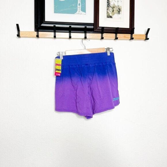 Zumba NWT! Women's Eclipse Shorts in Orchid Purple Ombre - Size S - Picture 3 of 6